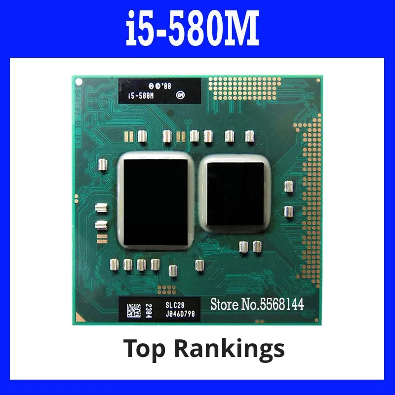40% скидка i5-580M i5 580M SLC28 2 6 ГГц двухъядерный четырехпоточный процессор 35 Вт Разъем G1