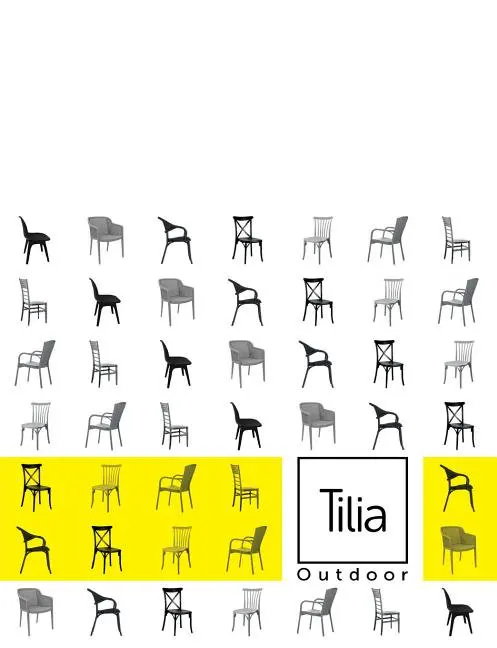 Product Catalog Tilia Outdoor Chair; Armchair; Table; Sunbed; Table; Bases; Coffee Table; Bar Chair (Paperback)