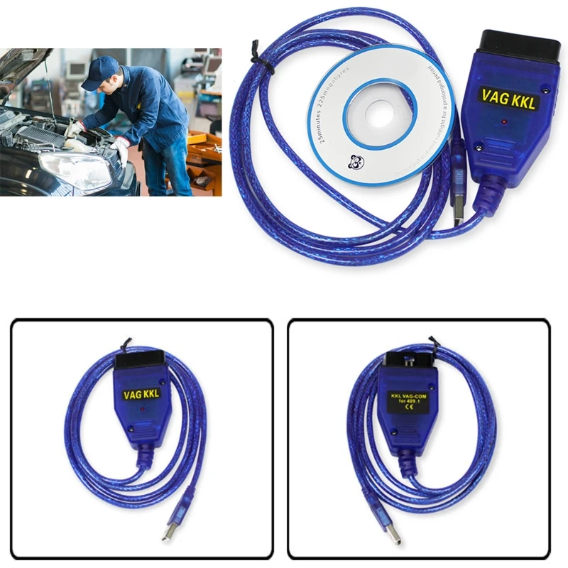 

ScanTool OBD2 USB Профессиональный VAG409.1 OBDII Автомобильный сканер для Windows автомобильные данные и диагностика