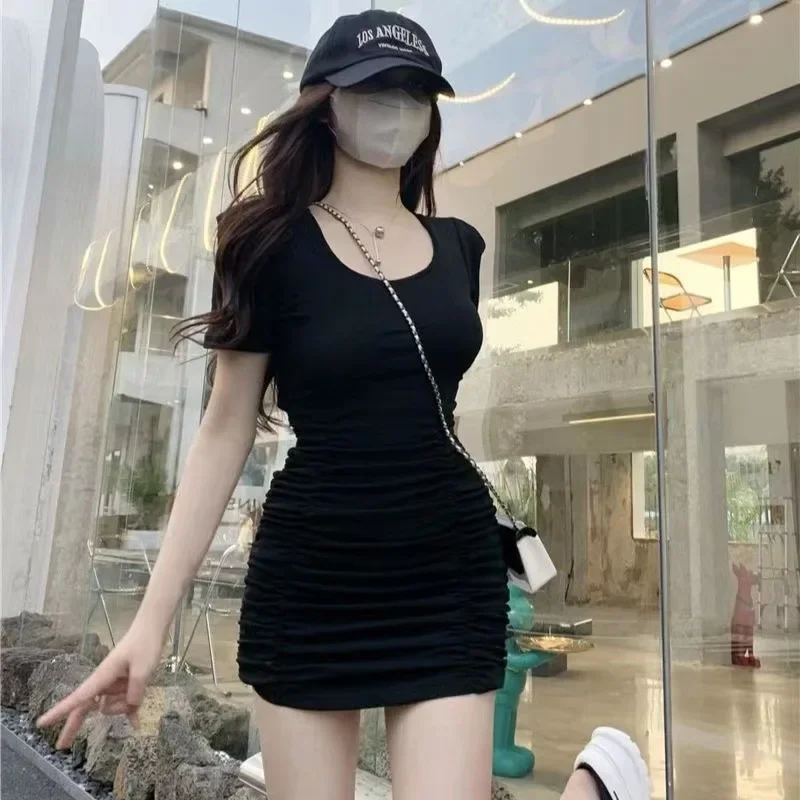 Элегантное облегающее мини-платье с завышенной талией для женщин Новое