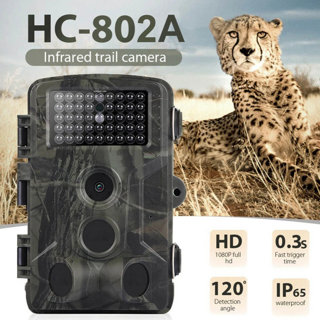 

24MP 1080P Video Wildlife Trail Camera Photo Trap Infrared Hunting Cameras HC802A Wildlife Wireless Surveillance Tracking Cams