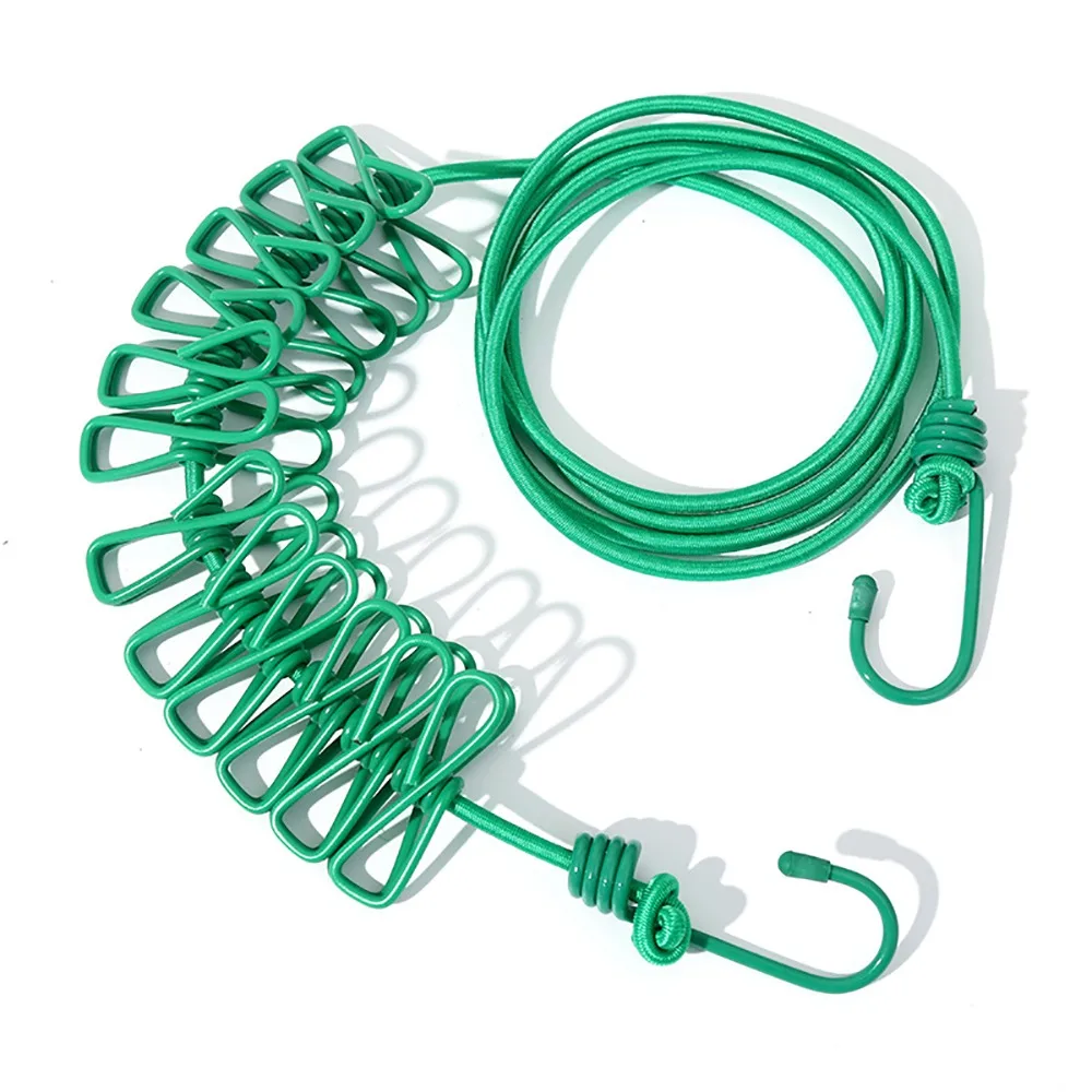 

Портативная бельевая веревка Nylon 12 зажимов 180 см