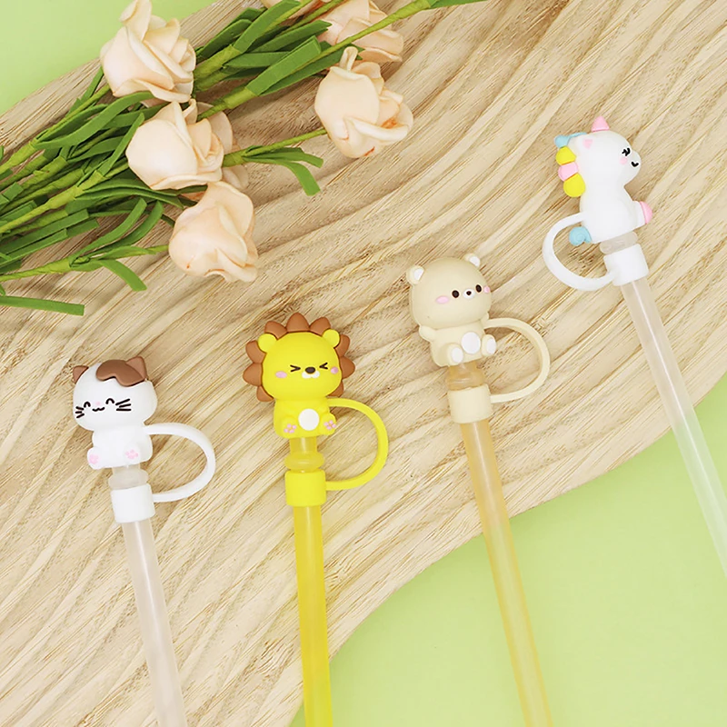 Силиконовая уплотнительная трубочка многоразовая шапочка для питьевой пыли