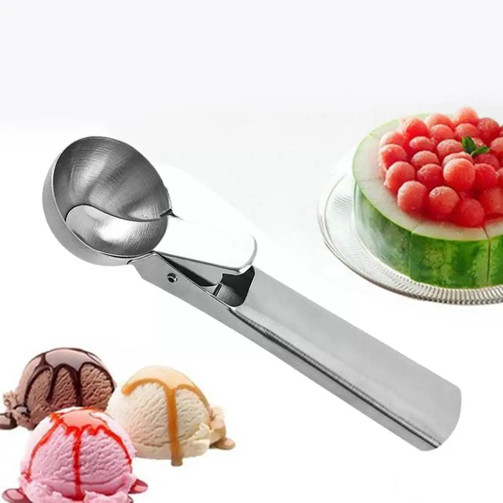 

Стальной держатель для мороженого, стальной антипригарный прибор для приготовления льда, арбуза, фруктов, мороженого, V0B3
