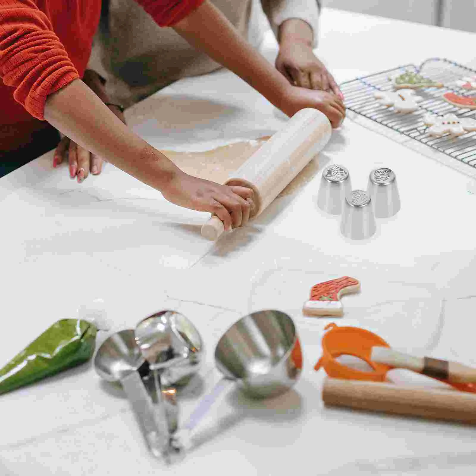 

Tips Christmas Cake Icing Piping Nozzle Decorating Cream Nozzles Frosting Tools Baking Set Russian Tip Decoration Flower Pastry