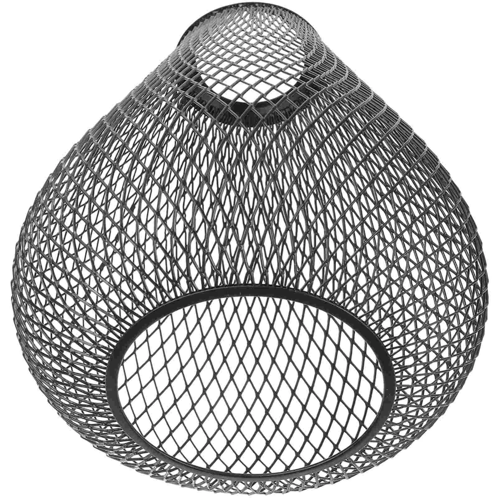 

Lantern Pendant Light Wrought Iron Lampshade Bulb Cover Hollow Out Fixture Lampshades Replacement Screen