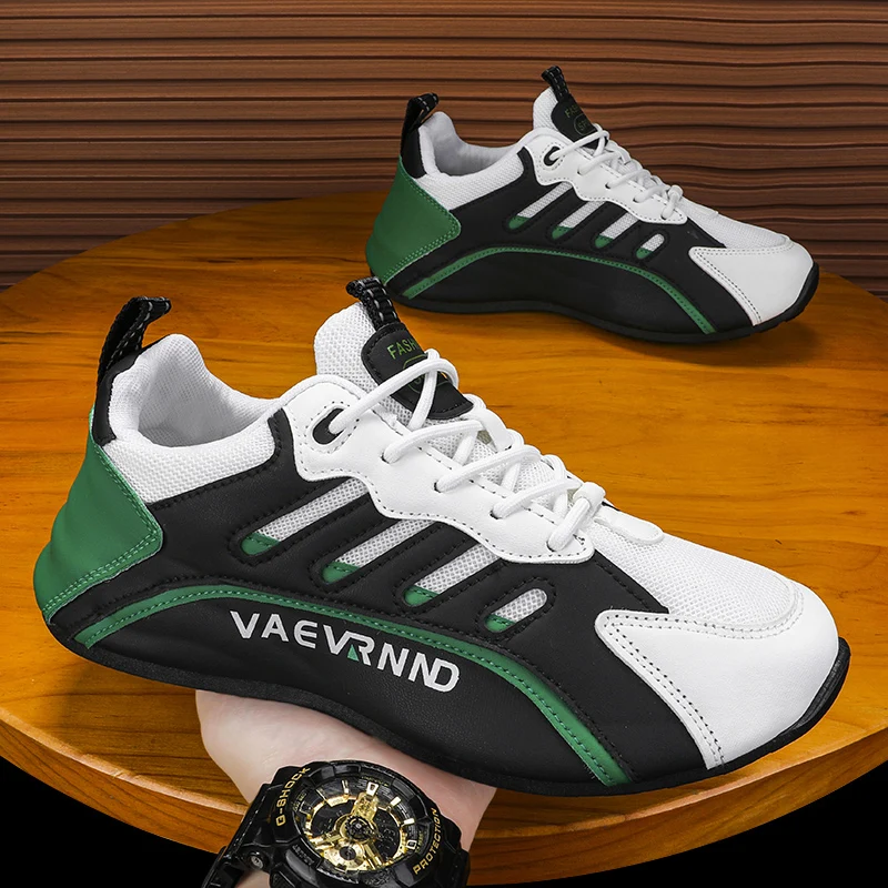 

Мужские повседневные кроссовки, новинка 2023, амортизирующие водонепроницаемые Прочные ботинки из искусственной кожи для отдыха, Весенняя модная трендовая легкая мужская спортивная обувь