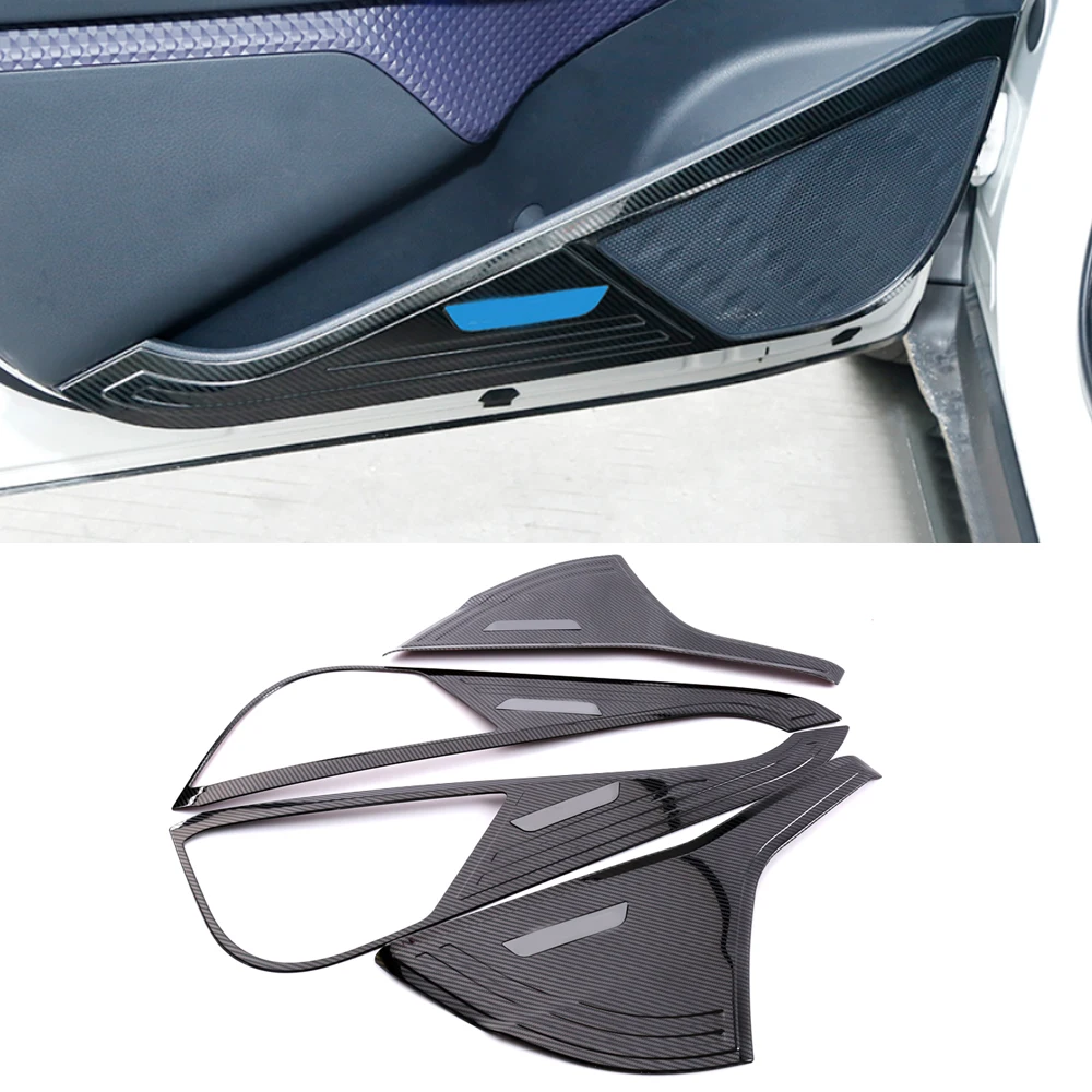 

Для Toyota C-HR AX10 2018-2022, автомобильные аксессуары, нержавеющая Внутренняя дверь, Противоударная накладка, накладка, рамка для отделки интерьера, литье