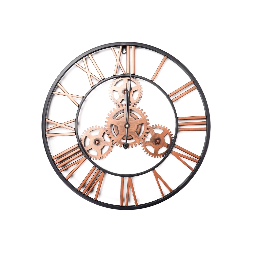 Интерьерные настенные часы золотые |