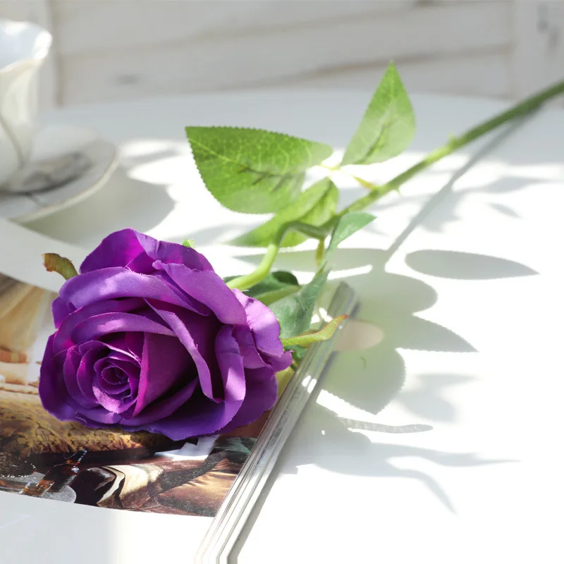 15 палочек в упаковке искусственная Роза букет цветов из одной ветки подарок на