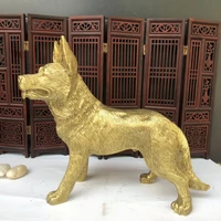 9china feng shui seikos brass zodiac dog wolf dog statue want want rich gather fortune ornament town house exorcism