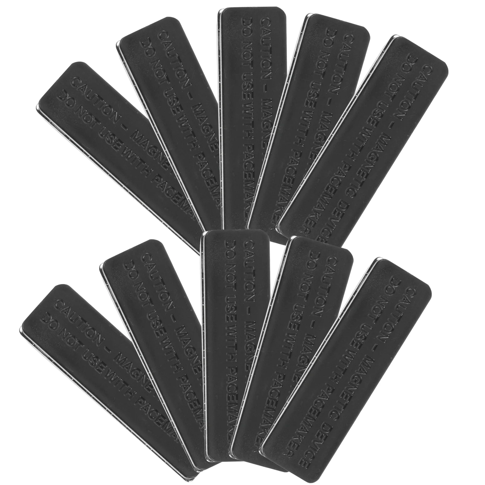 10 Pcs Rectangle Badge Magnet Holders Plastic Boutonniere Name Tag Magnetic Backing