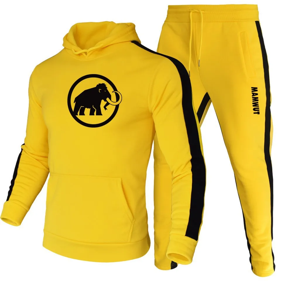 2023 New Winter Men's Clothing Men's Suit Hoodie Suit Sweatshirt Casual Sweatpants Men's Sportswear Top + Pants Two Pieces