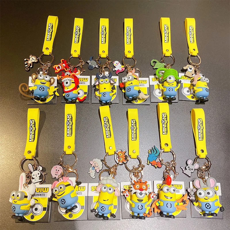 Брелок с изображением миньонов из Гадкий я