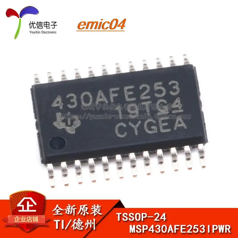 

Оригинальный stock MSP430AFE253IPWR TSSOP-24 16