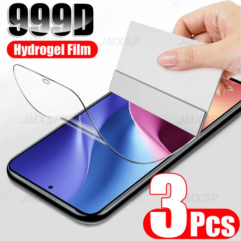 

3Pcs Hydrogel Film on For Redmi 10 Prime 10A 10C 10X K40 K50 Pro K50i Screen Protector For Xiaomi Redmi Note 10 Pro 10T 10S Film