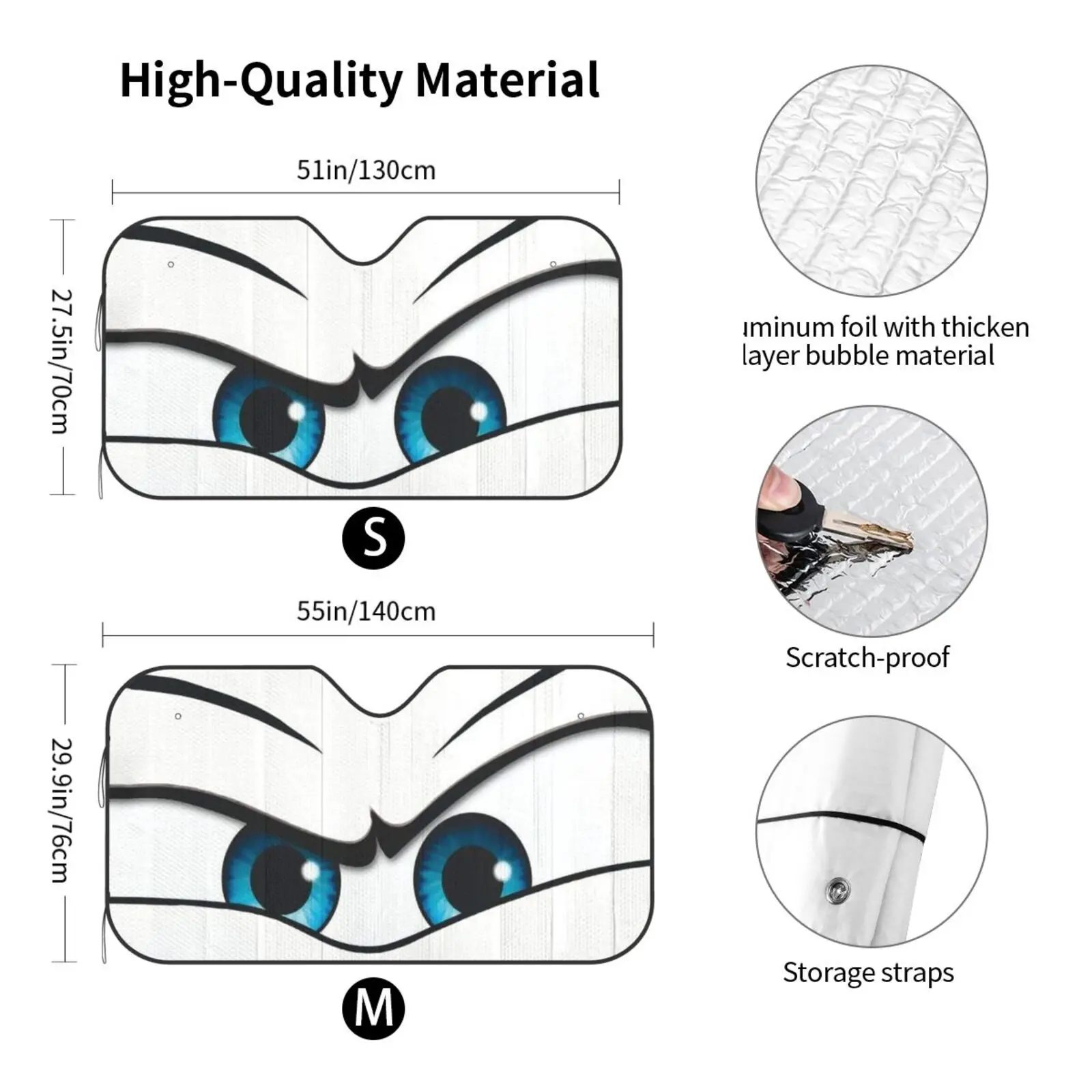 

Car Sun Shade for Windshield Foldable Cute Animal Cat Dog Print UV Protect Foldable Auto Front Window Sunshade 2023