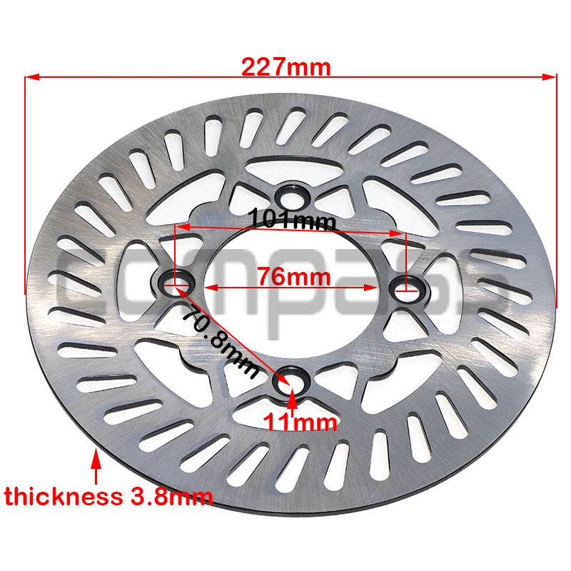 Brake Disc T8 Crf70 Bbr Front And Rear Brake Discs