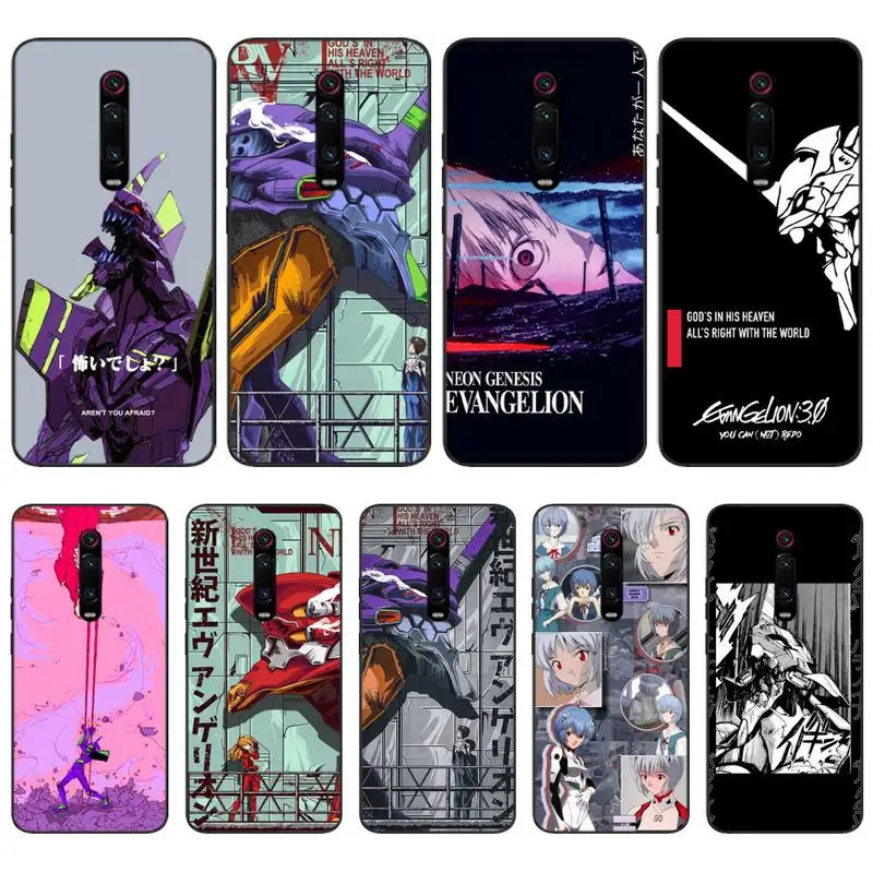 neon genesis evangelion anime phone case for xiaomi 11 ultra redmi 9 note 10 little poco x4 m4 x3 m3 f3 nfc pro coque free global shipping