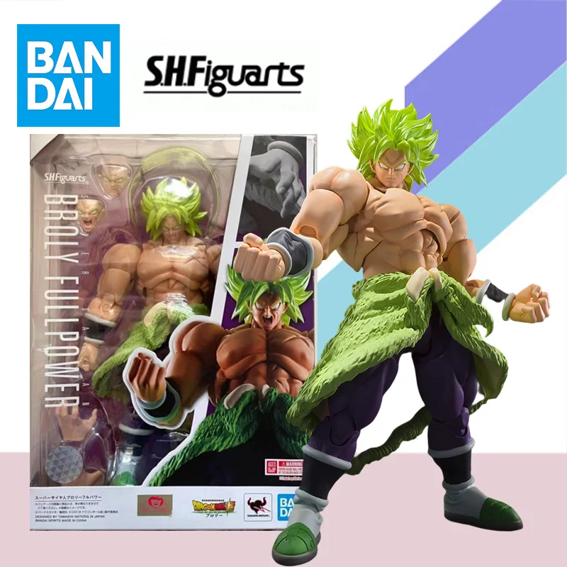 Bandai Original S.H.Figuarts SHF Dragon Ball Super BROLY FULLPOWER Anime Action Figure Finished Model Kit Toy Gift for Children