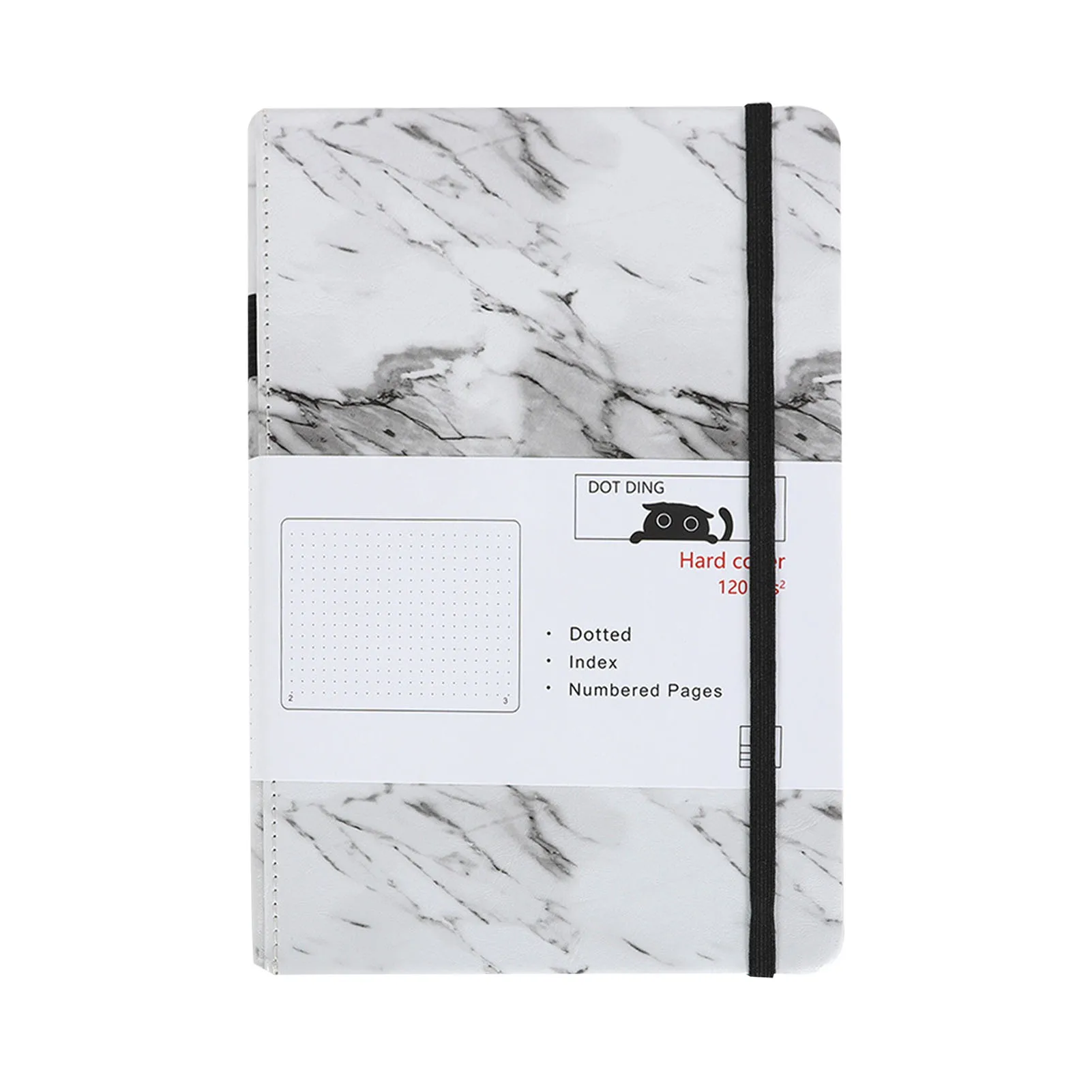 

A5 Gift 80 Sheets Hardcover Notebook Luxury Planner Inner Pocket Dotted Journal Thick Index With Numbered Pages 120gsm Artists