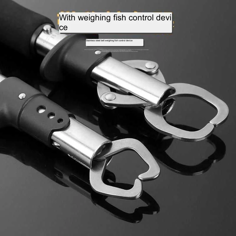 Upgraded stainless steel with weigh and ruler Fishing controller fish catcher fish control pliers buckle fish lock Fishing tools enlarge