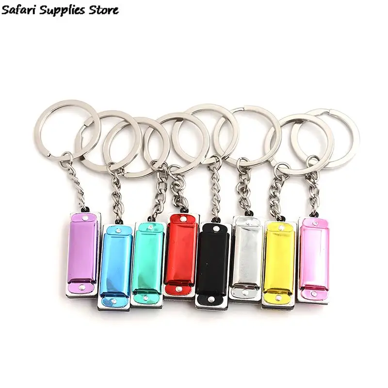 1 шт. 4 отверстия 8 тонов Мини гармоника музыкальный инструмент брелок детская