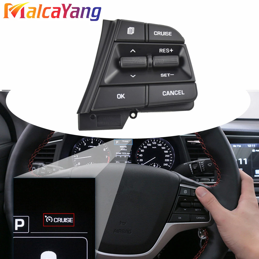 High Quality Car Steering Wheel Button 1.6L Cruise Control Switch 96700-F2210 For Hyundai Elantra AD Solaris 2017 2018