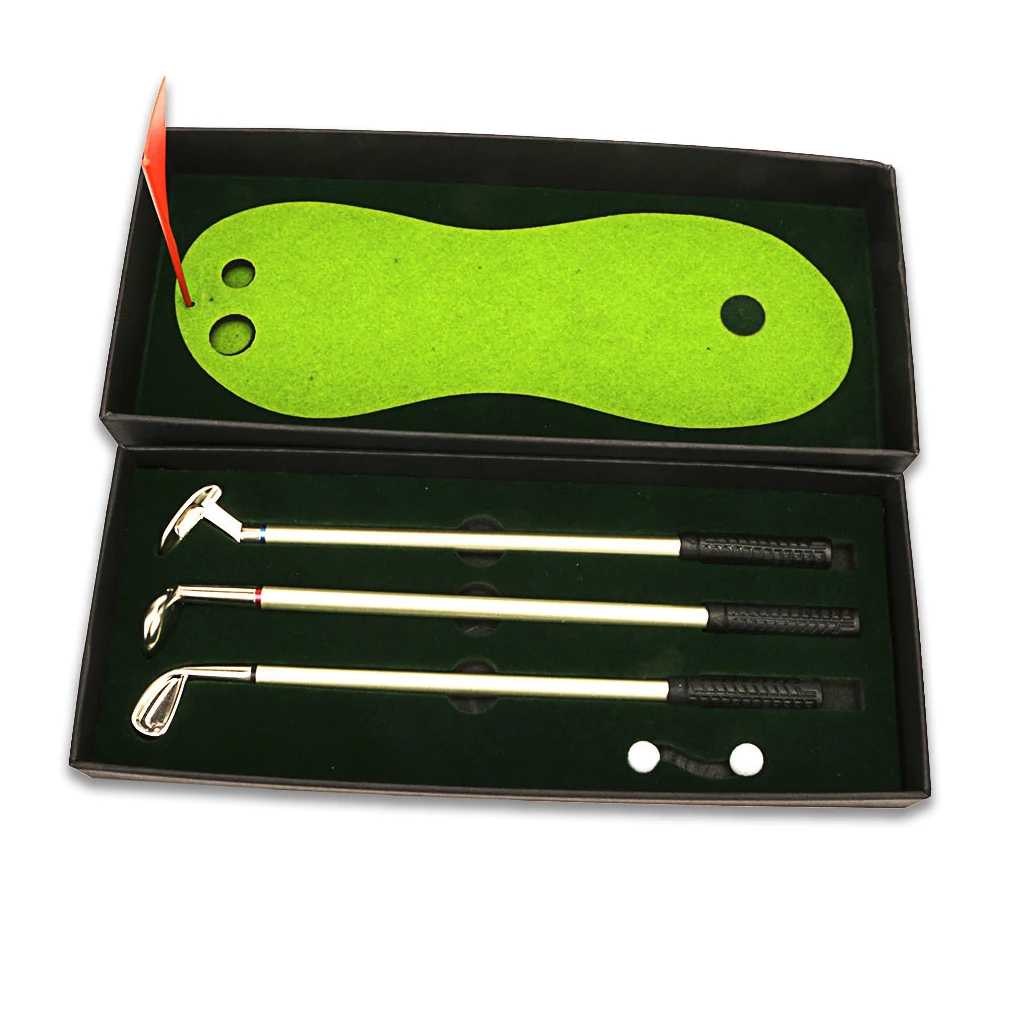 

Golf Club Pen Set Putter Ballpoint Decoration Desk Games Office Adults Men Birthday Presents Stationery Accessories