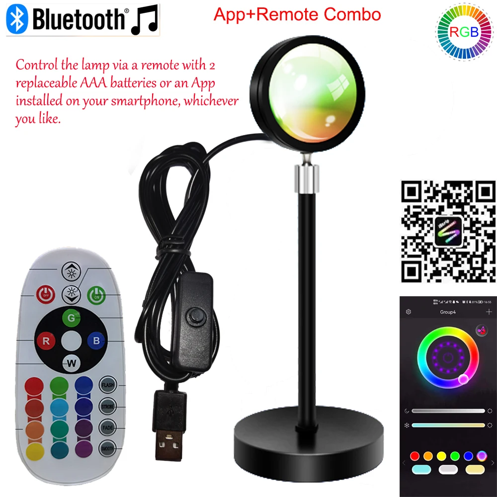 

LBLTHG Портативная RGB лампа для проектора заката