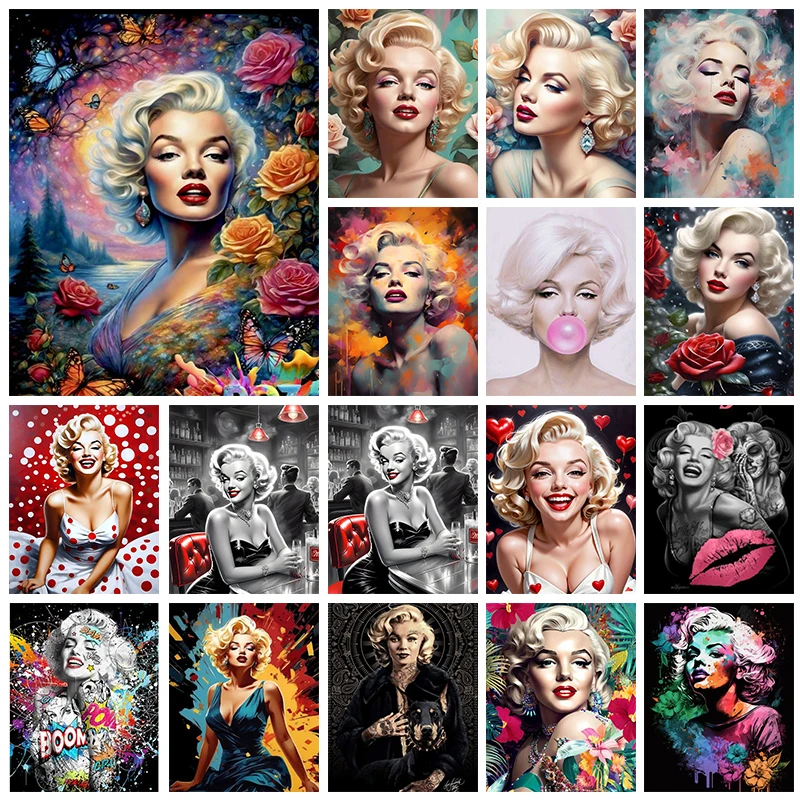 Aoger алмазная живопись 5D Summit of Marilyn Monroe квадратный набор для алмазного