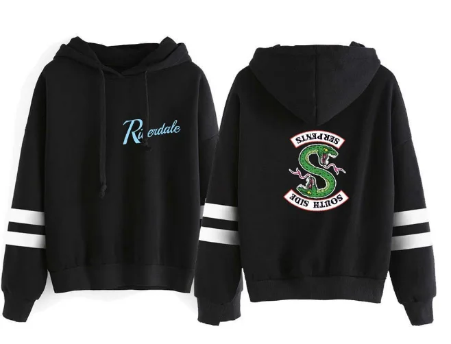 Худи Riverdale с надписью South Side Serpents Модные свитшоты смешные женские/мужские топы