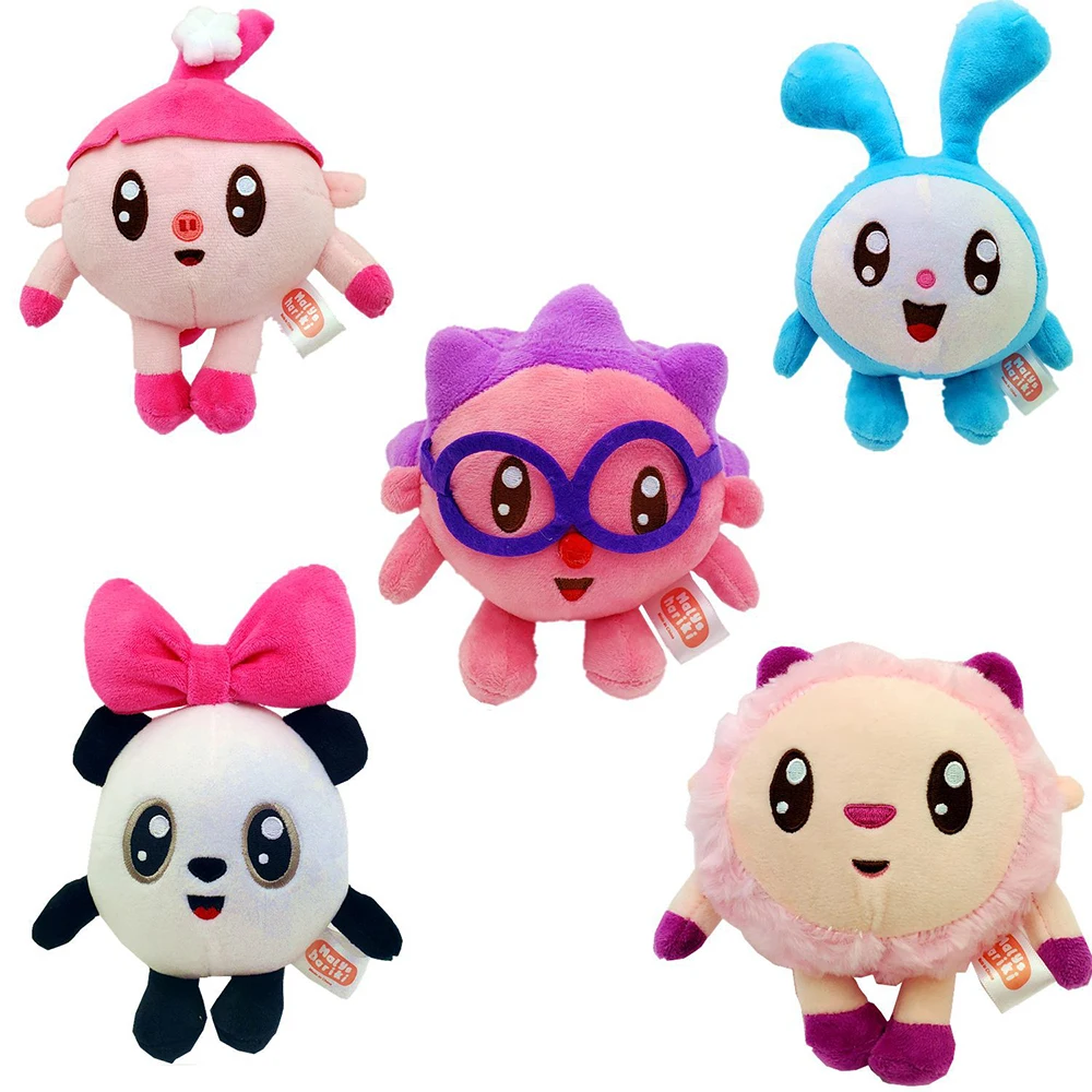 5 шт./Набор Kawaii Мультфильм Babyriki плюшевые игрушки мягкие Chichi Krashy розовые Wally Pandy
