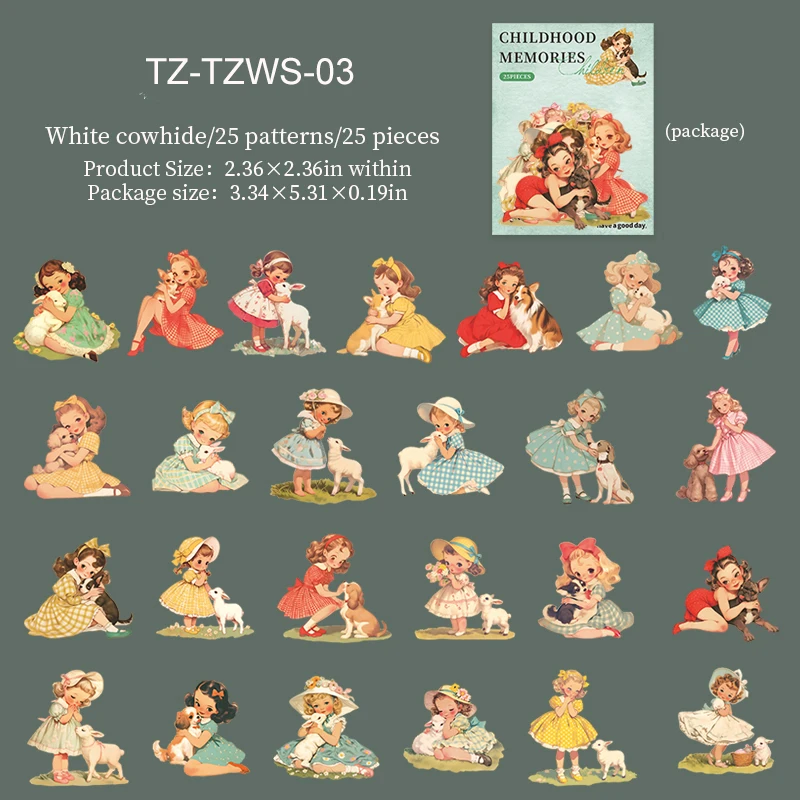 

Набор стикеров Jianwu "Серия детских воспоминаний"