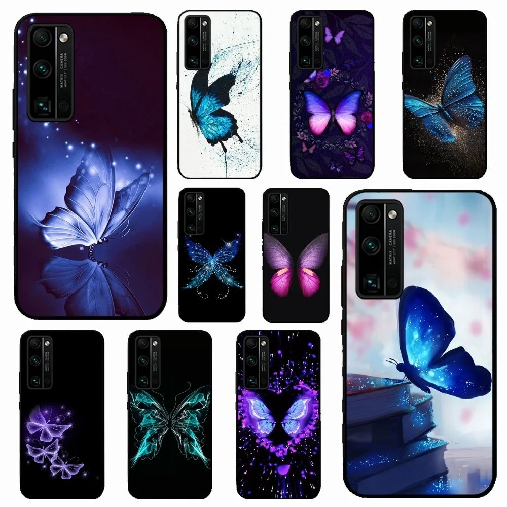 

Beautiful Butterfly Phone Case For Huawei Honor 10 lite 9 20 7A pro 9X pro 30 pro 50 pro 60 pro 70 pro plus