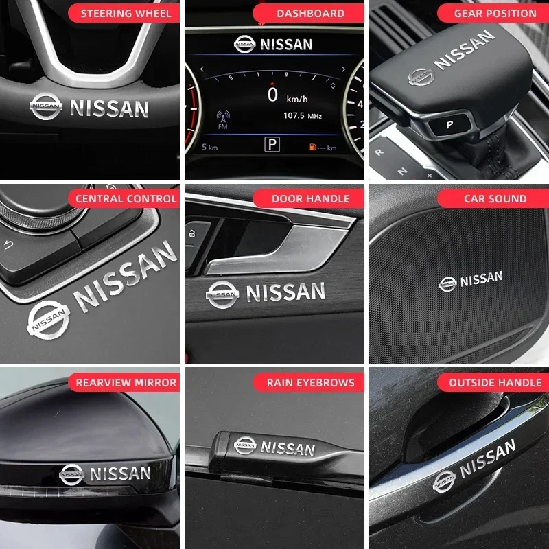 Металлическая эмблема автомобиля декоративная наклейка для дома Nissan Nismo Qashqai J10 J11