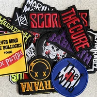a rock band heavy metal band banner patch badges embroidered applique sewing iron on badge clothes garment apparel accessories