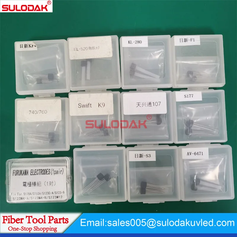 Free Shipping Multiple Types Electrodes Fiber Fusion Splicer Electrode Rod Made in China