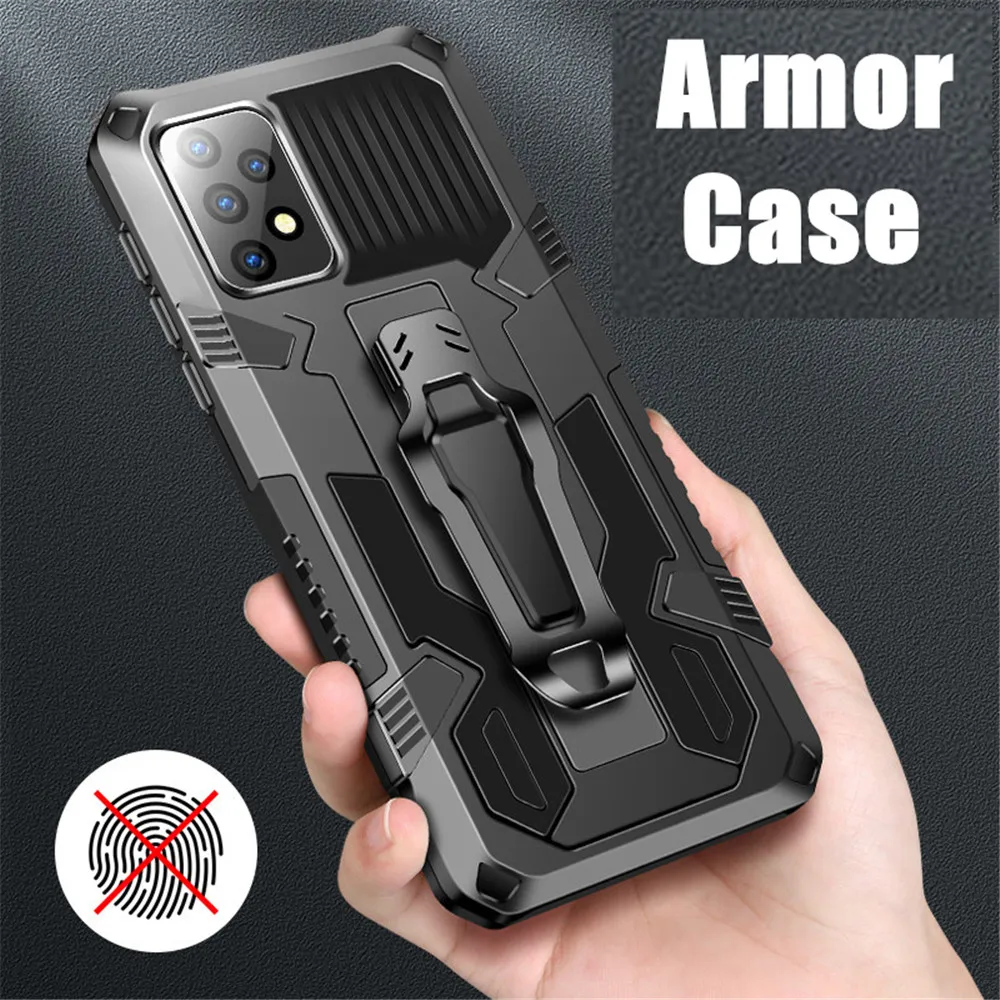 

OPPO A52 Shockproof Case For Oppo A94 A54 A15 A53S Luxury Case Oppo A53 A74 Belt Clip Cover Oppo A5 A52 A 53 15 S A54 Fundas