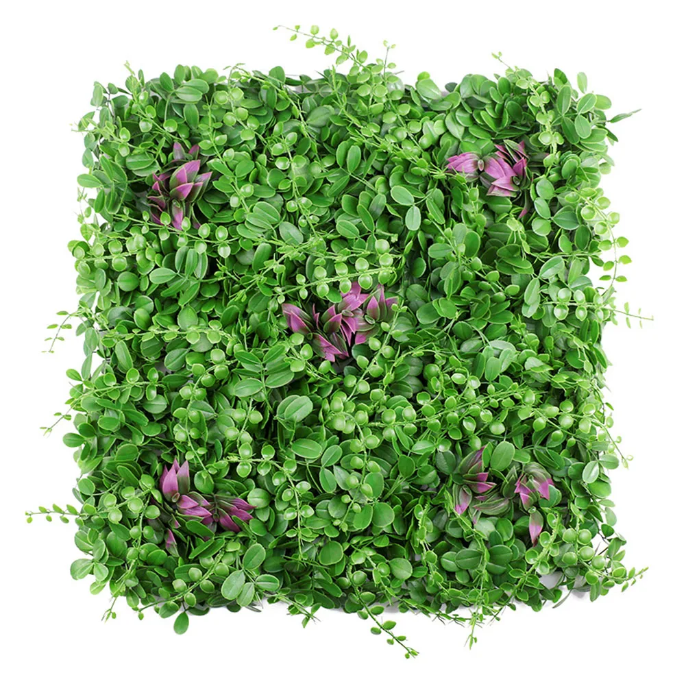 

Add a Fresh Look to Your Home with Artificial Green Grass Square Plastic Lawn Plant Durable Easy to Clean 50x50cm