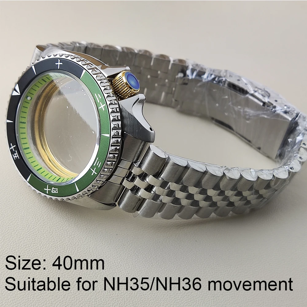 40 мм NH35 женские часы модель SKX007 серебряный браслет сапфировое стекло