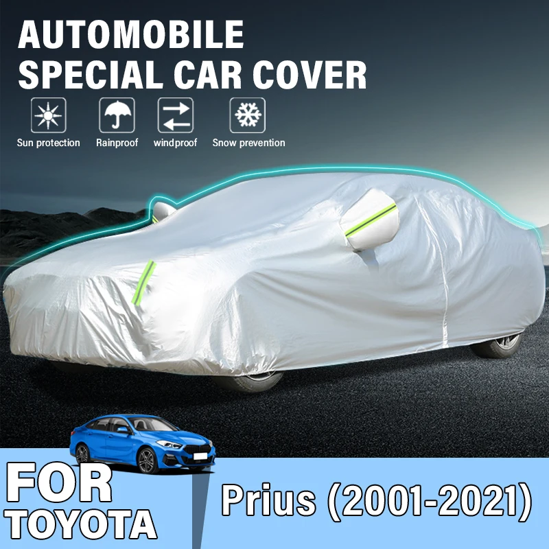 

Full Car Cover SUV Outdoor Protection Car Snow Sunshade Waterproof Dust FOR Toyota Prius 2001-2021