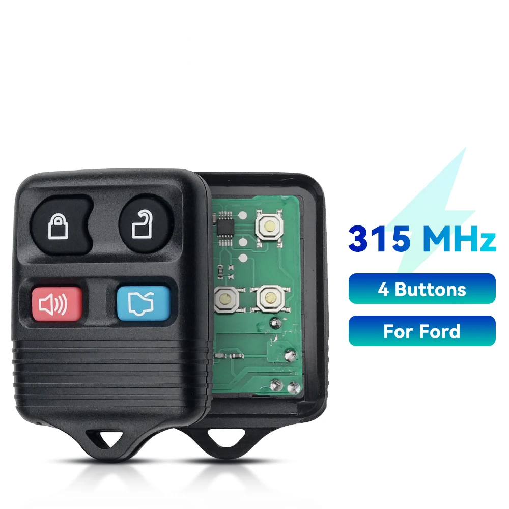 

KEYYOU 315 МГц Автоматическая умная фотография для Ford Focus Escape Explorer Taurus F150 1998-2010 3/4 кнопки без батареи