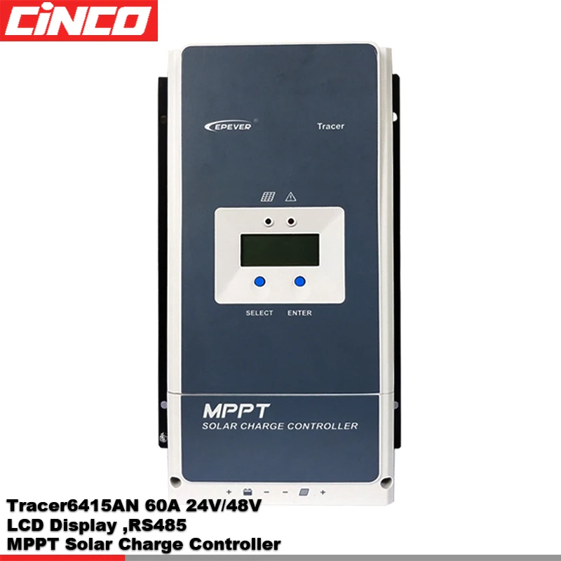 EPsolar Лучшая Мода Tracer6415AN mppt 60a 80a 100a 12В/24В/36В/48В Авто солнечная батарея для lifepo4