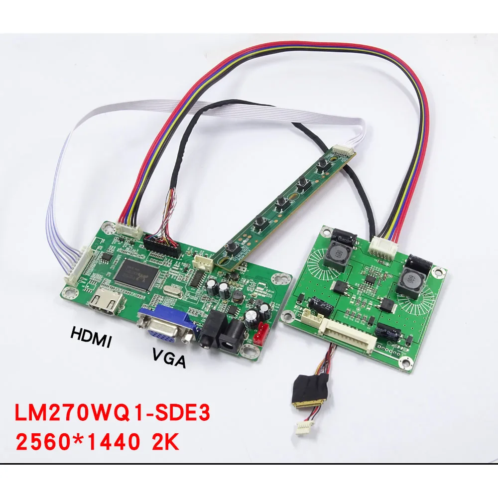 

kit MAC 27" LM270WQ1-SDE3 2560*1440 EDP Controller Board monitor cable screen HDMI-compatible VGA panel LCD WLED