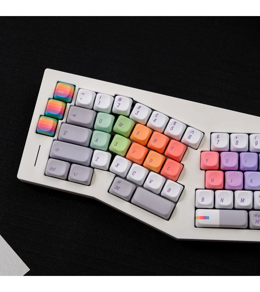 Фото Кейкапы MX8.0 Black Canyon K845/K865 Rainbow Programmer XOA, сублимационная печать, профиль XOA №1