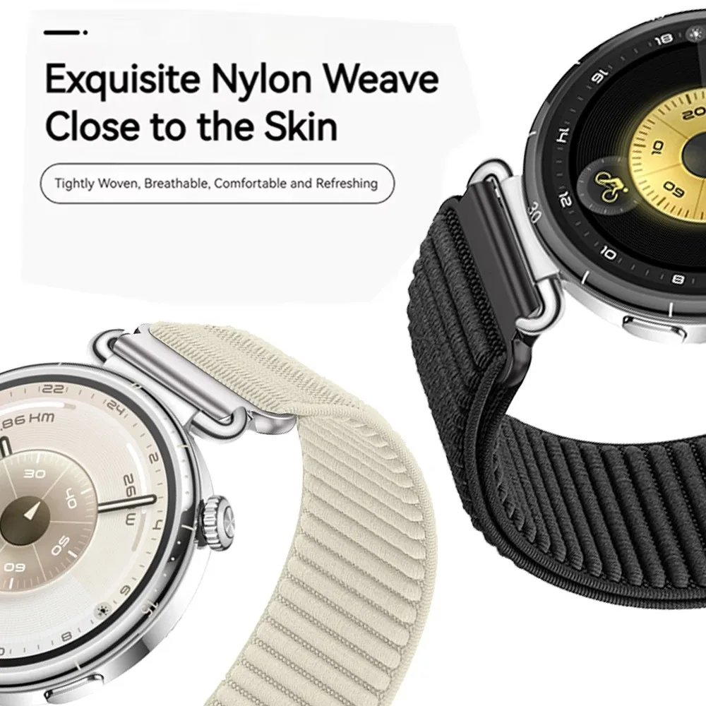 Фото Нейлоновый ремешок 18/20/22 мм для Huawei Watch 5/4/3 GT6 Pro GT Runner 2, браслет для Amazfit Active 3/Max, OPPO Watch X3-S/X3 Mini №2