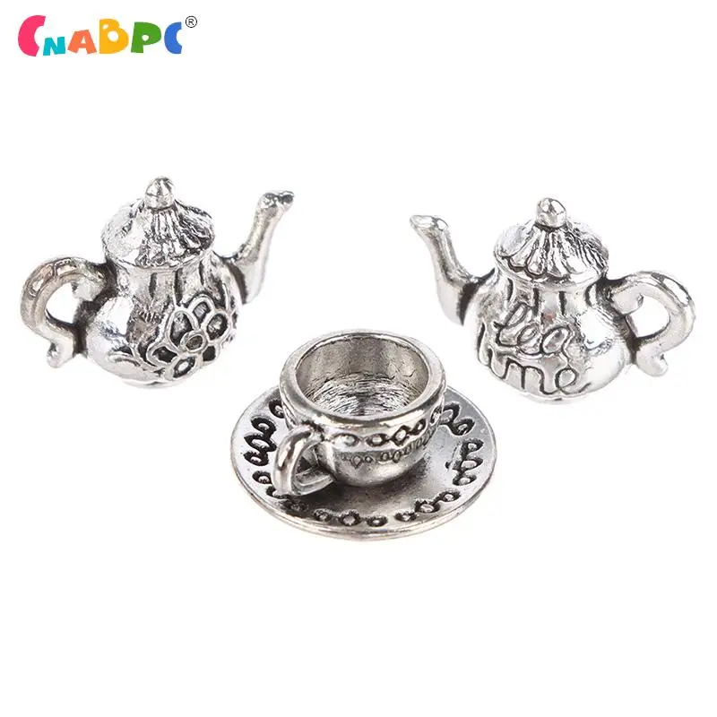 

1 комплект 1:12, мебель для кукольного домика, чайник с двумя чашками, набор столовой посуды, модели игрушек