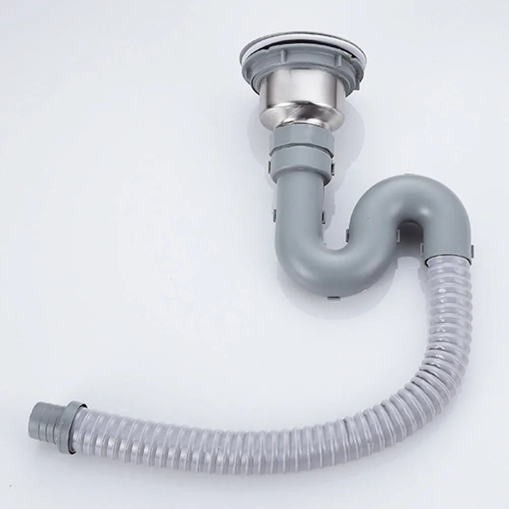 

Kitchen Stainless Steel Sink Drain Filter Single Tank Sink Drain Pipe Deodorant Bathroom Sewer Accessories Kitchen Basket