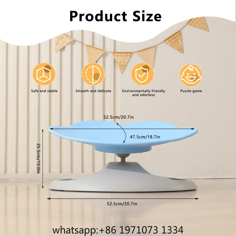Детское кресло-качалка Spin & Sit – 360 °   Вращающееся сенсорное кресло для развития равновесия, игрушка для малышей с аутизмом (art.: 3920dbaf87b02) - 3920dbaf87b02